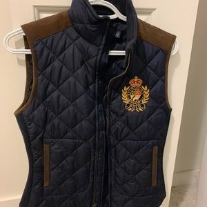 Polo Ralph Lauren Gold Navy Vest